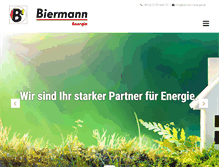 Tablet Screenshot of biermann-energie.de